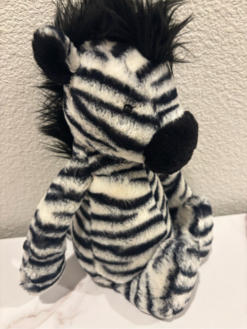 Jellycat Black and White Zebra Plush - Picture 3 of 11